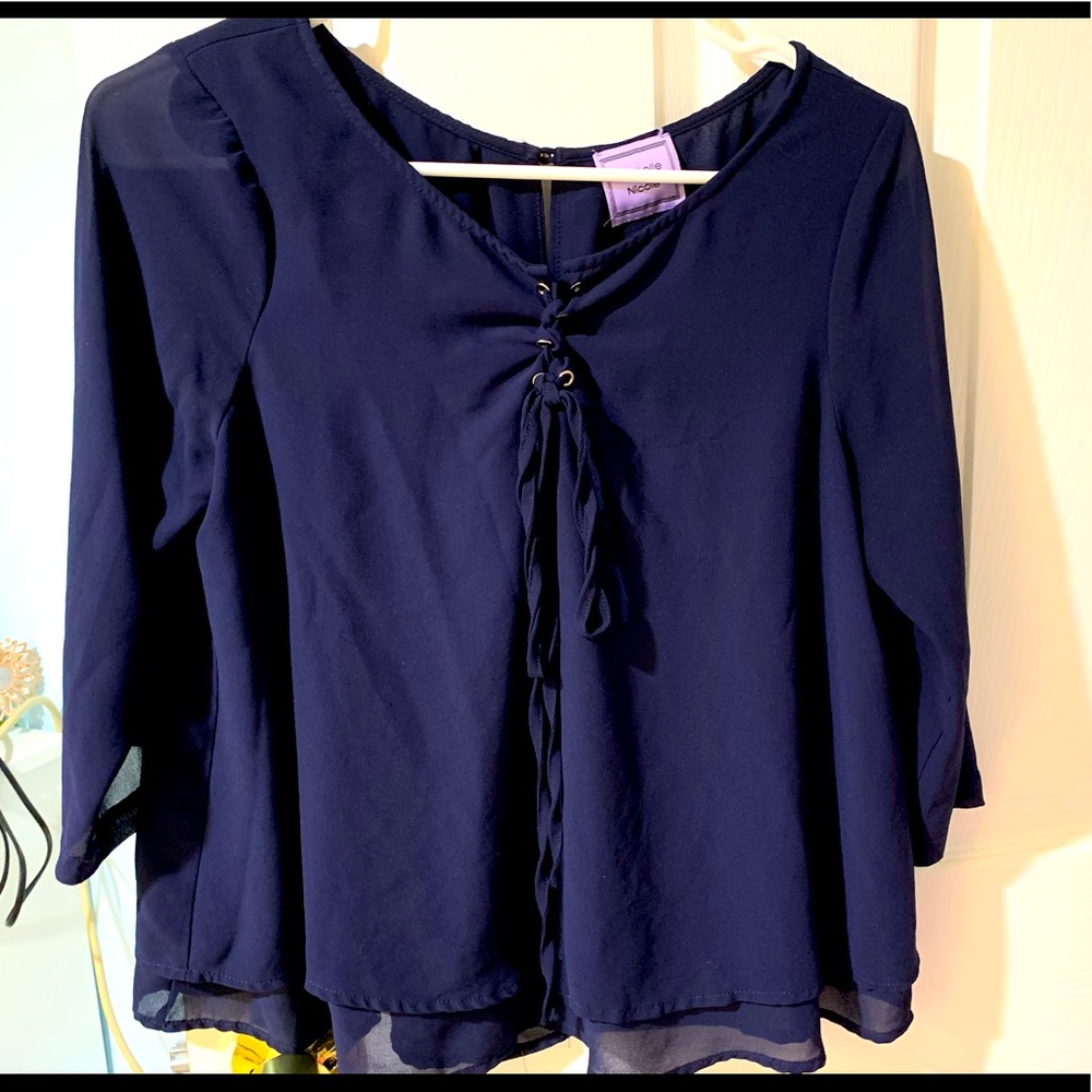 Dark blue blouse size Small